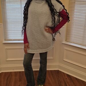 Cozy Light Gray Women's Sweater